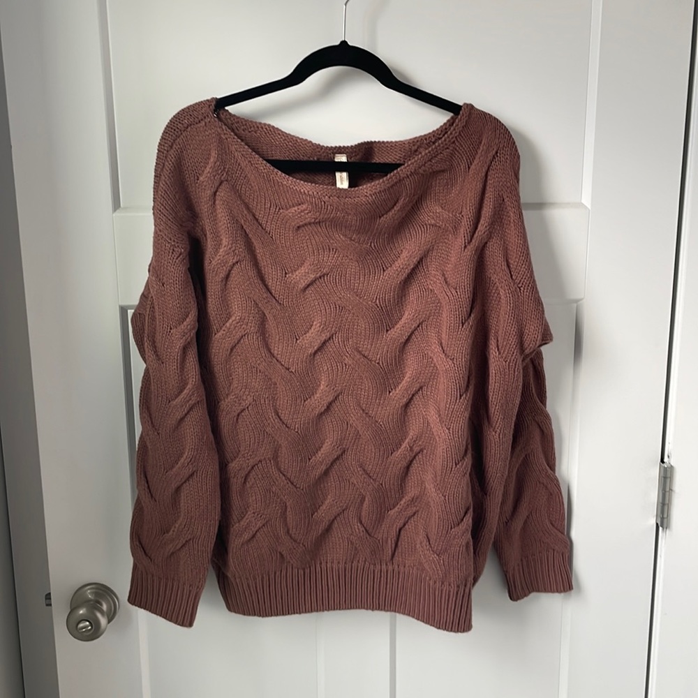 Off the shoulder sweater